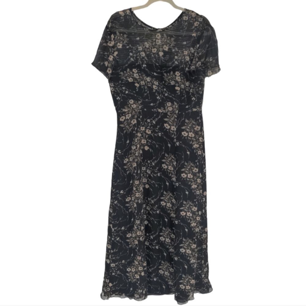 LAST CALL BEFORE DONATION: Kay‎ Unger Women's Silk Maxi Floral Dress Size 14
